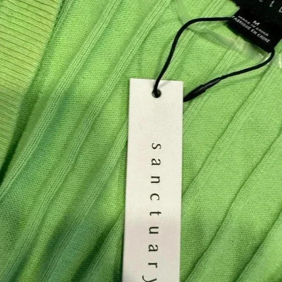 Sanctuary NWT women’s bright green cardigan pockets size medium - Picture 6 of 10